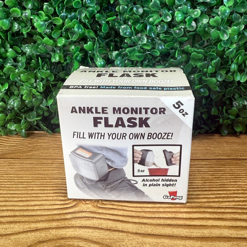 Ankle Monitor Flask 5 oz Hidden Alcohol Flask Funny Liquor Gift House Concert